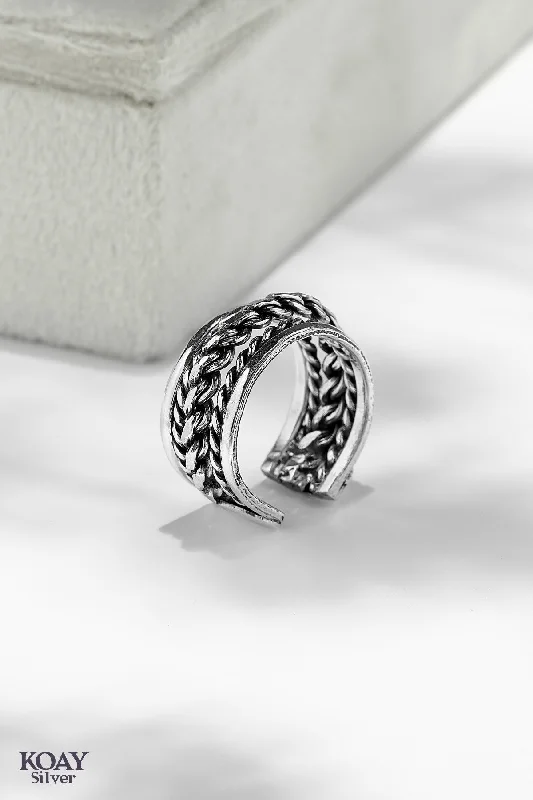 Curved art rings-Boho Ring (011)