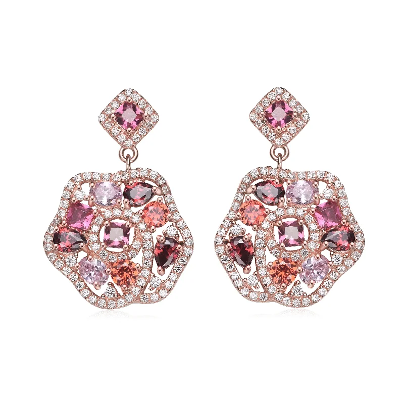 Lily motif earrings-Victoire Drop Earrings