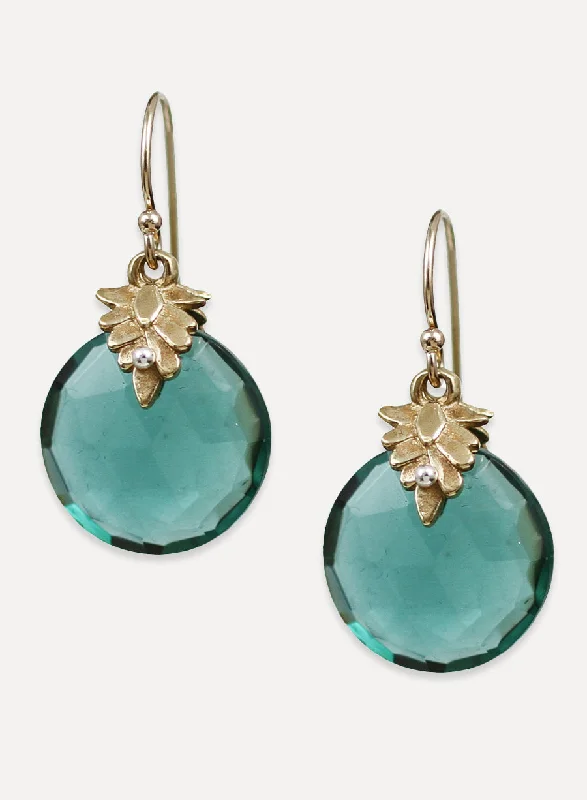 Subtle gem earrings-Portola Earrings