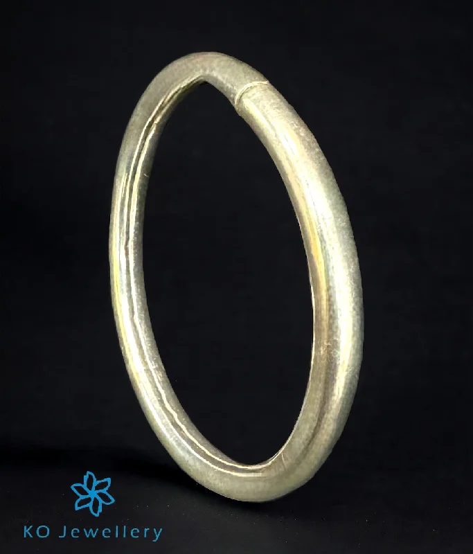 Fiber edge bangles-The Shine Silver Openable Bracelet (Size 2.3)