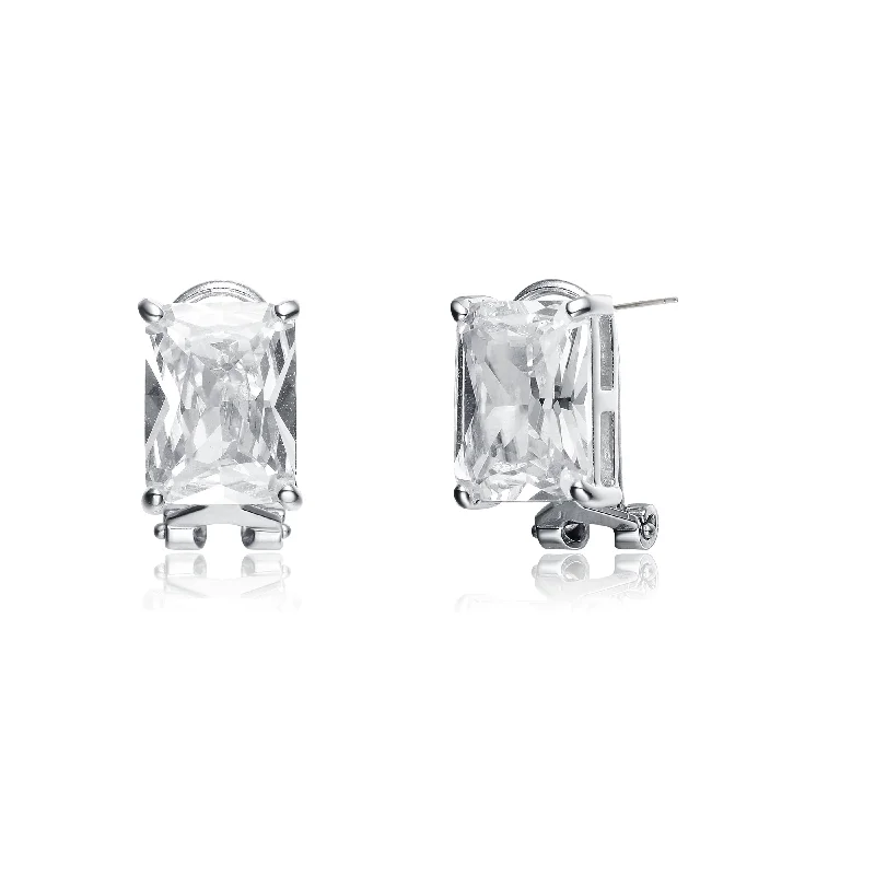 Pure crystal earrings-Audrey Simple Stud Earrings