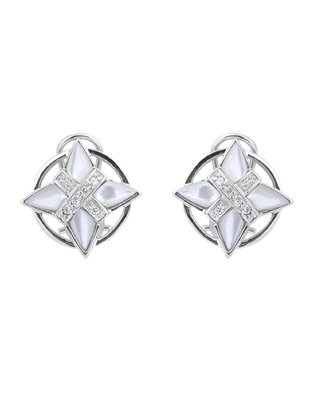 Topaz stud earrings-Emma Spot Earrings