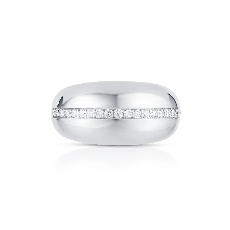 Sleek modern rings-Diamond Bubble Ring