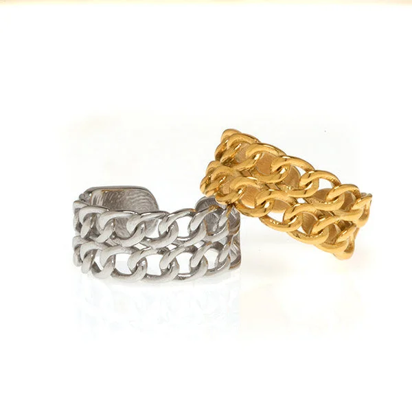 Glossy eternity rings-2 Chainz Ring