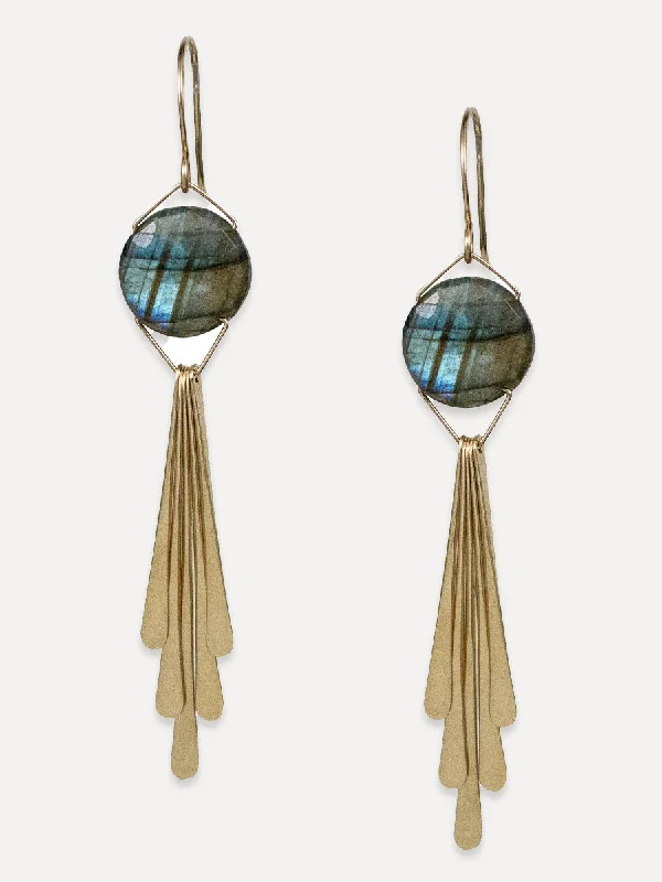 Bold statement earrings-Winslow Earrings - coin