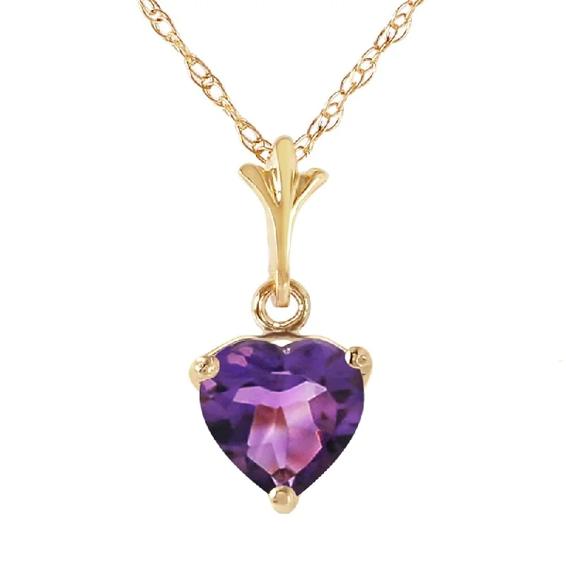 Loop knot necklaces-1.15 Carat 14K Gold It's A Date Amethyst Necklace