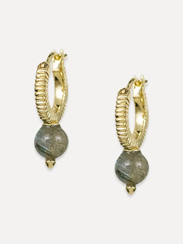 Spinel earrings-Pluto Hoops