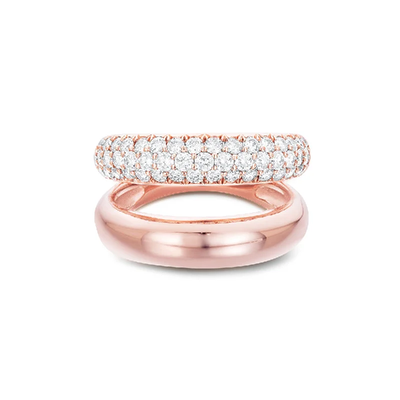 Subtle pearl rings-Gemini Ring