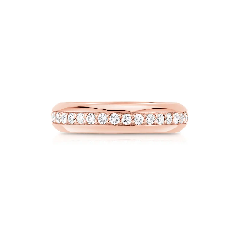 Retro flair rings-Diamond Bubble Eternity Ring