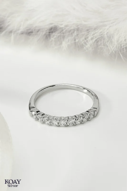 Sleek rose rings-Zircon Ring (011)