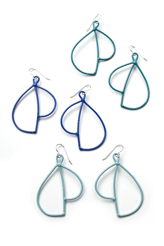 Petal hoop earrings-Volo Earrings in Color