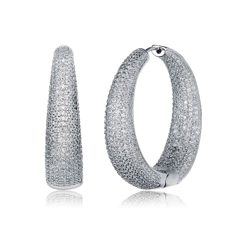 Coiled thread earrings-Raquelle Hoop Earrings