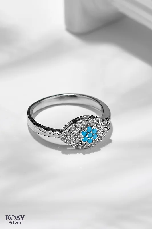 Topaz stone rings-Turquoise 04 Ring