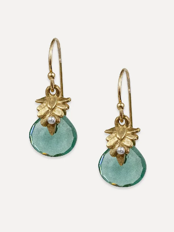 Aquamarine earrings-Maiden Earrings