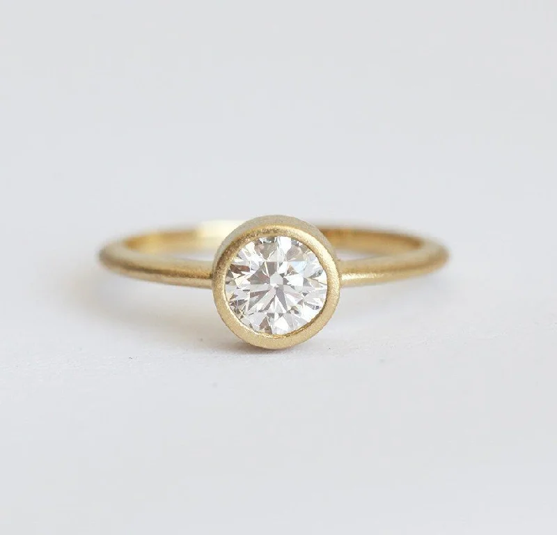 Faith charm engagement rings-Pia Diamond Ring