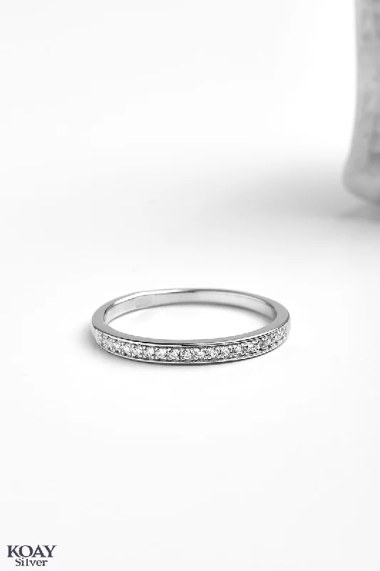 Subtle pearl rings-Zircon (046) Ring