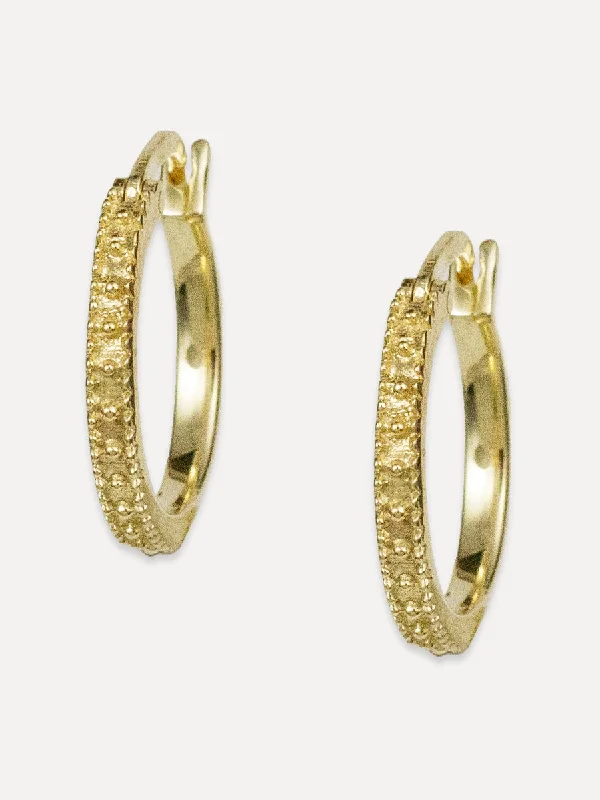 Half moon earrings-Cochin Hoops