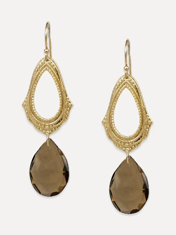 Tiered dangle earrings-Mudra Drop Earrings