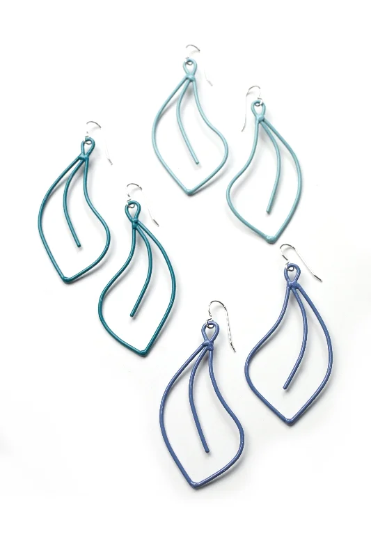 Light wood earrings-Flourish Earrings in Color