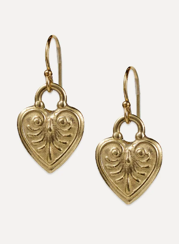 Victorian charm earrings-Coeur Earrings "shine from within"