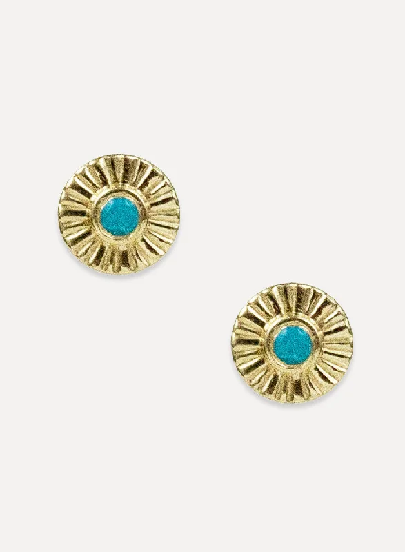 Bead weave earrings-Sunburst Studs