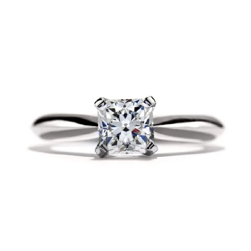 Heart diamond engagement rings-18ct white gold Adoration Ring