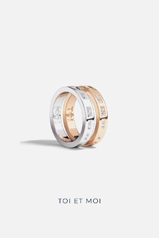 Solid band rings-TOI MOI Morse Code Ring