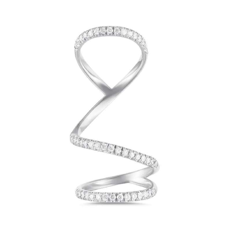 Glossy eternity rings-Arabesque Ring