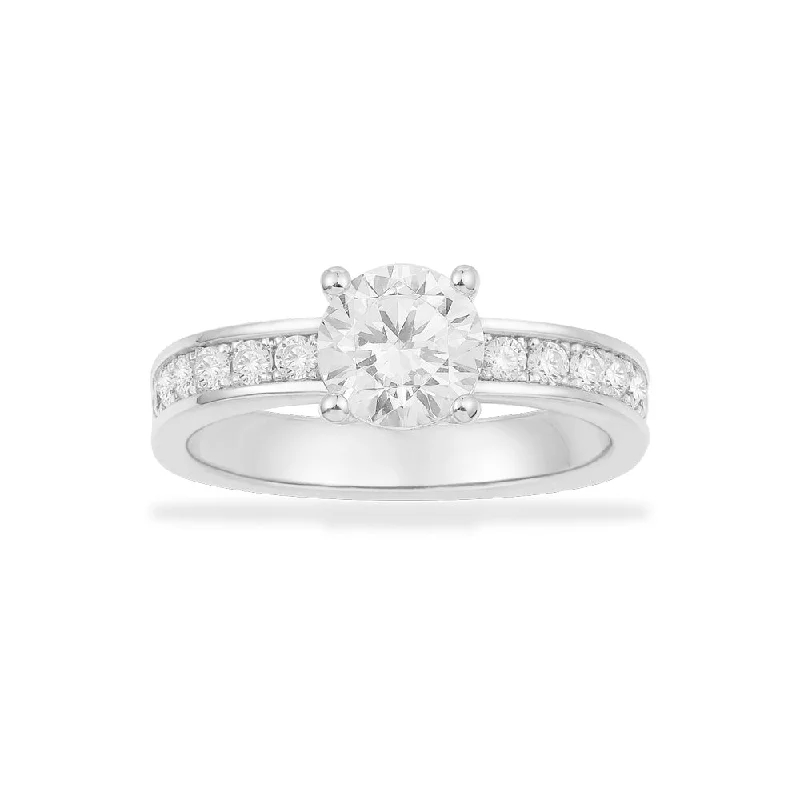 Radiant star rings-Pavé Ring with Round Zirconia