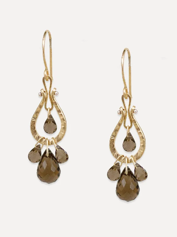 Wide tier earrings-Cascade Earrings