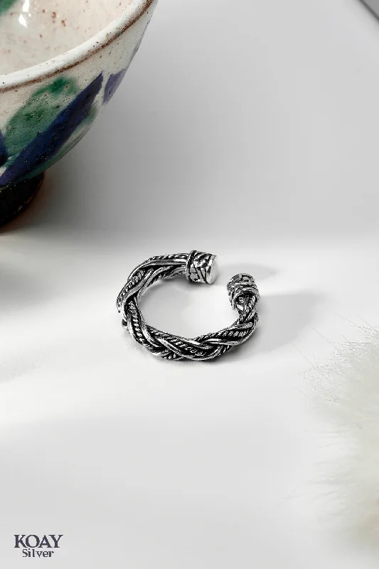 Tight clasp rings-G Tex Braided Ring