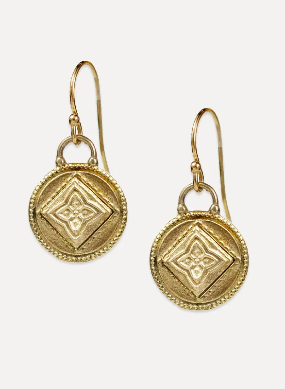 Vintage flair earrings-Siddha Earrings "raise your frequency"