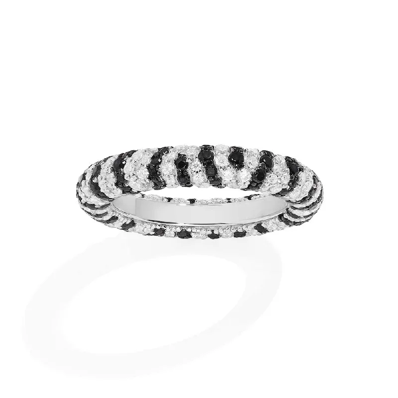 Sleek design rings-Zebra Ring