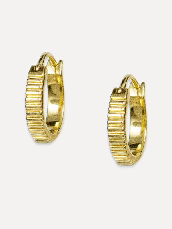 Astro motif earrings-Rowan Hoops