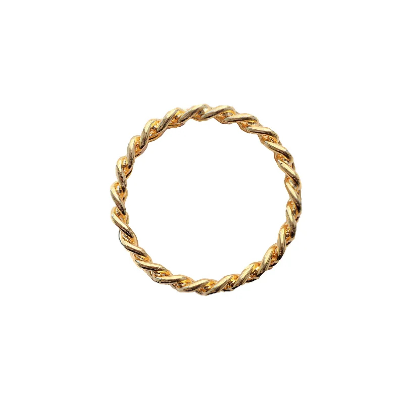 Worn bronze bangles-Alberta Chain Bangle