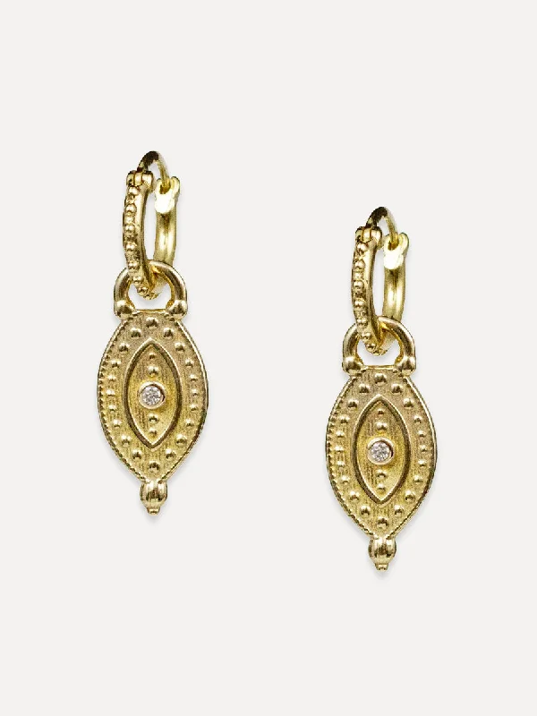 Pure gem earrings-Athena Earrings "inspire eloquence"