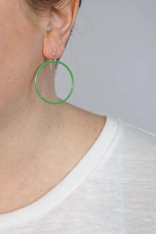 Subtle dangle earrings-Medium Evident Earrings in Fresh Green