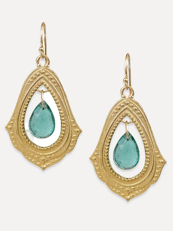 Java charm earrings-Paisley Earrings