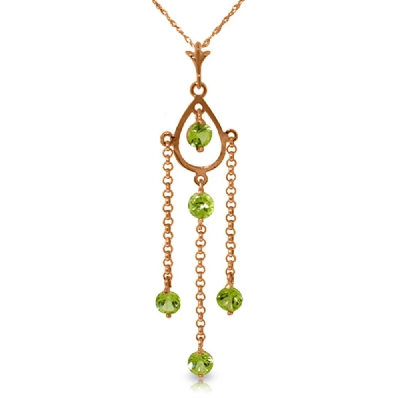 Bold cross necklaces-14K Rose Gold Peridot Necklace Jewelry Class Limited Edition