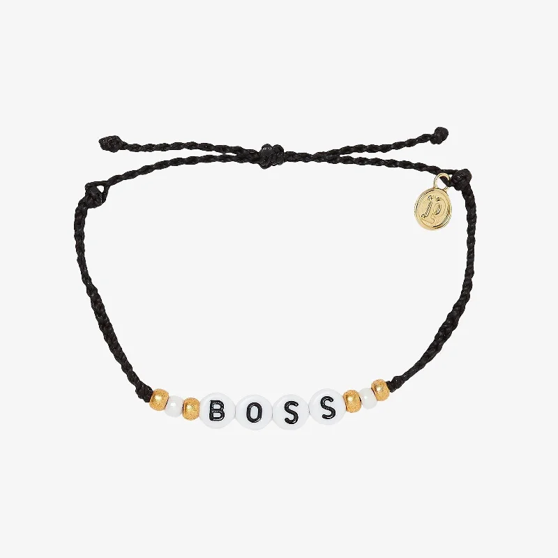 Pure eternity bangles-Boss Alphabet Bead Bracelet