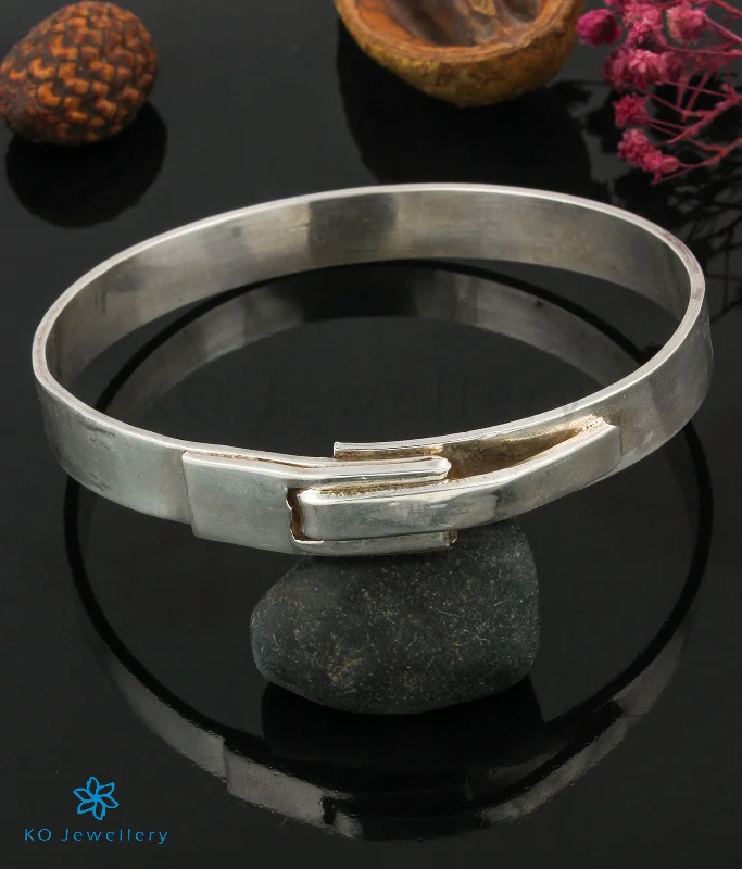 Thai style bangles-The Belt Silver Bracelet (Size 2.6/2.8/2.9)