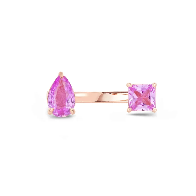 Gem stack rings-Pink Sapphire Reign Ring