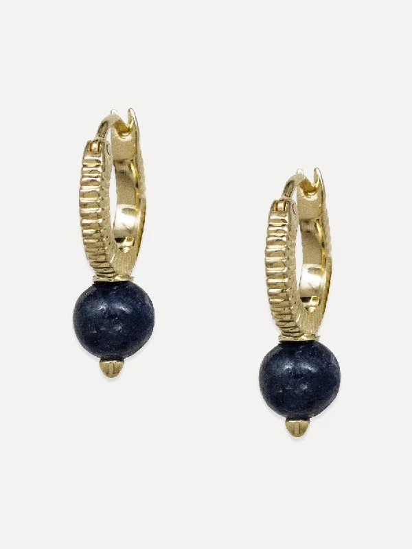 Bold cuff earrings-Pluto Hoops