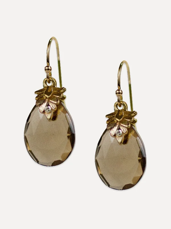 Smooth gem earrings-Lombard Earrings