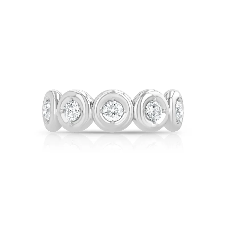 Sleek modern rings-Mini Orb Eternity Band