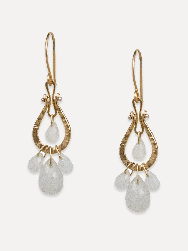 Subtle dangle earrings-Cascade Earrings