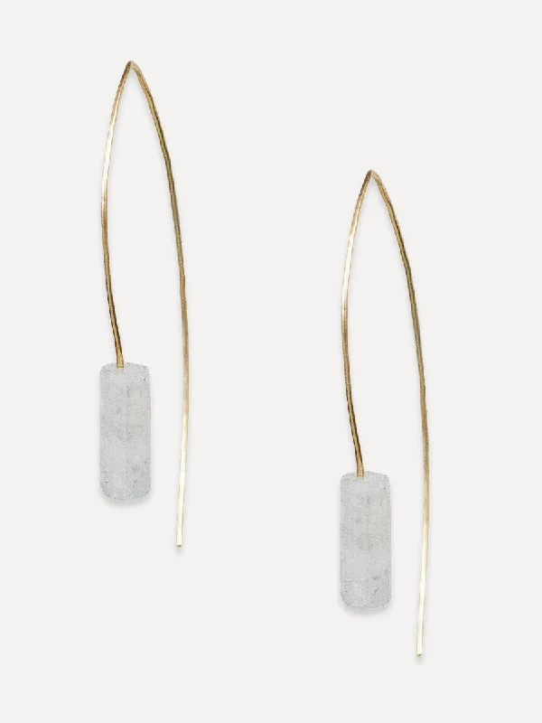 Solid bar earrings-Ava Earrings