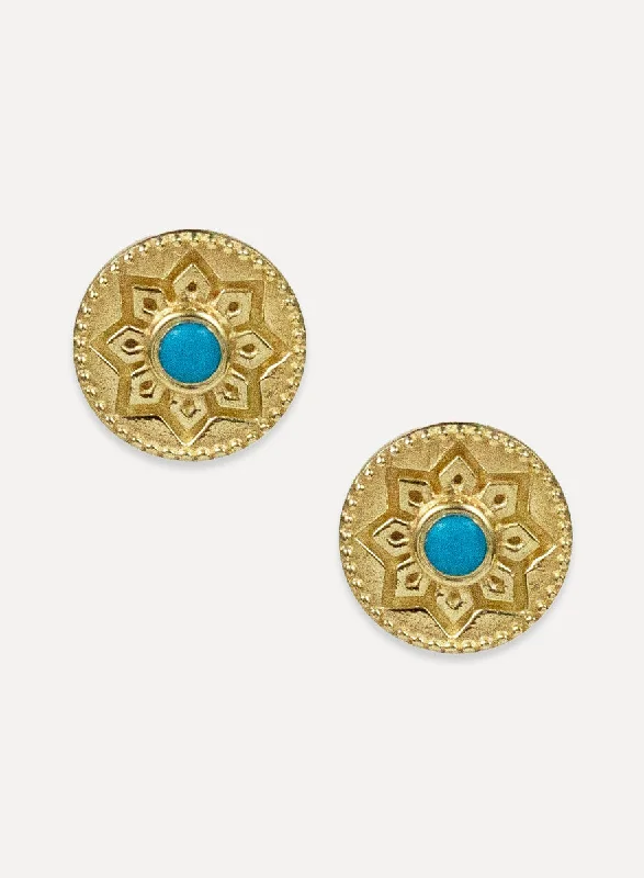 Fine bead earrings-Melina Studs