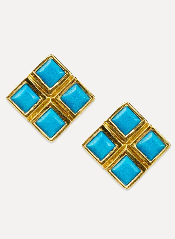 Trekker braid earrings-Xena Studs