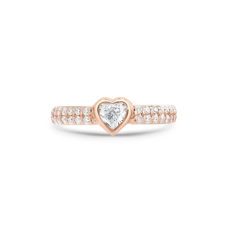 Shiny name rings-Heart Diamant Ring